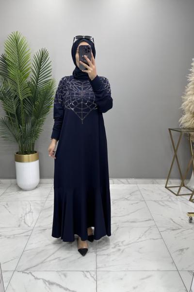 Hazal Abiye Elbise Lacivert Lacivert