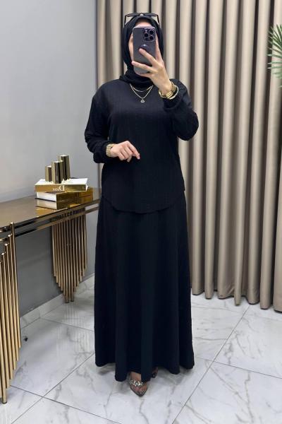 Hicran Takım Siyah Siyah