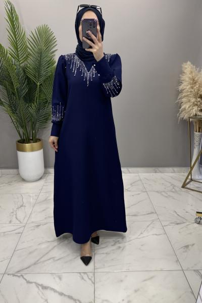 Hümüş Elbise Lacivert Lacivert