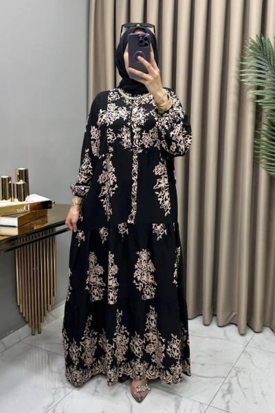 Hürrem Elbise Siyah Siyah