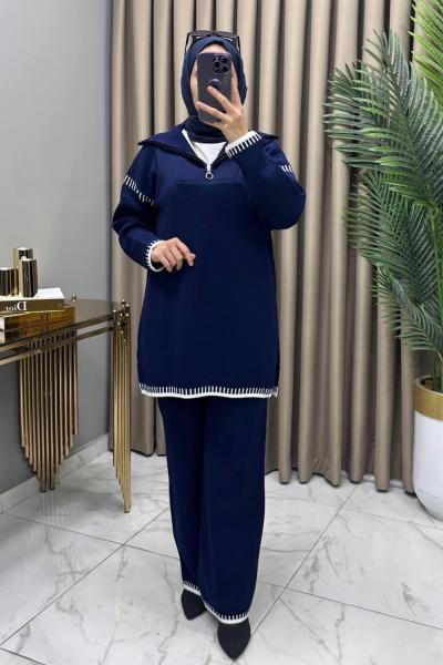 Kevser Triko Takım Lacivert  Lacivert