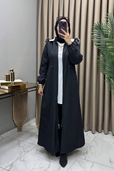 Kışlık Parka Mont Siyah Siyah