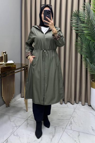 Leopar Trenç Haki Haki