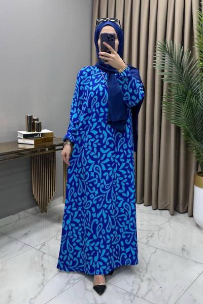 Leyla Elbise Lacivert Lacivert