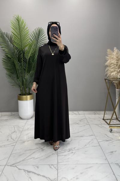 Menekşe Elbise Kahve Kahverengi