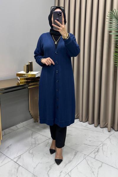 Meril Hırka Kap Lacivert Lacivert