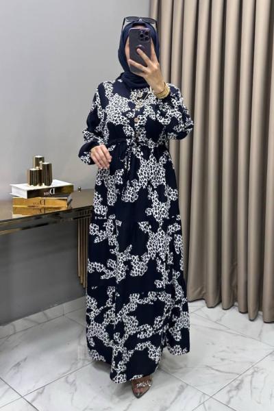 Merve Elbise Lacivert Lacivert