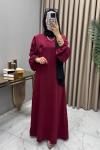 Mila Elbise Bordo Bordo