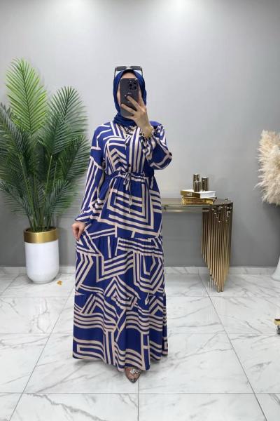 Minel Elbise Lacivert Lacivert