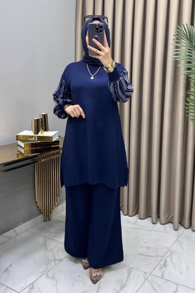 Müjgan Triko Takım Lacivert  Lacivert