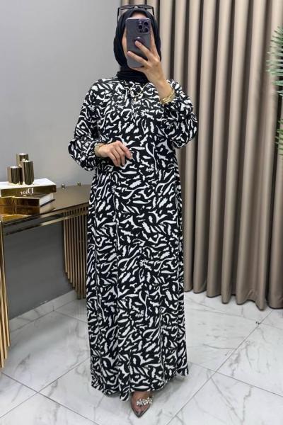 Nare Elbise Siyah Siyah