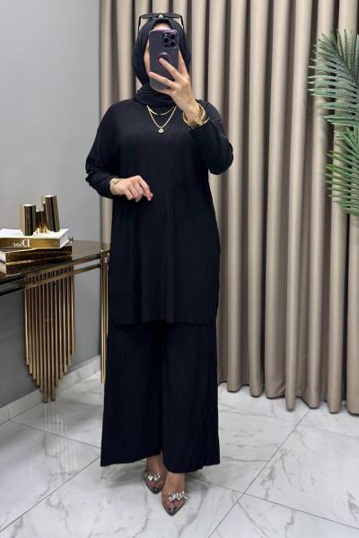 Nazan Takım Siyah Siyah