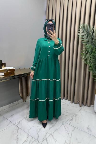 Nehir Elbise Zümrüt Zümrüt