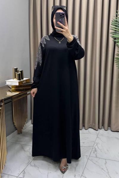 Nilda Elbise Siyah Siyah