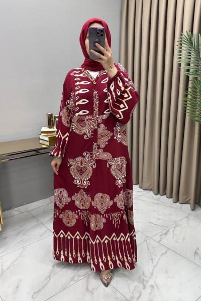 Nisan Elbise Bordo Bordo