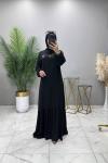 Nurgül Elbise Siyah Siyah