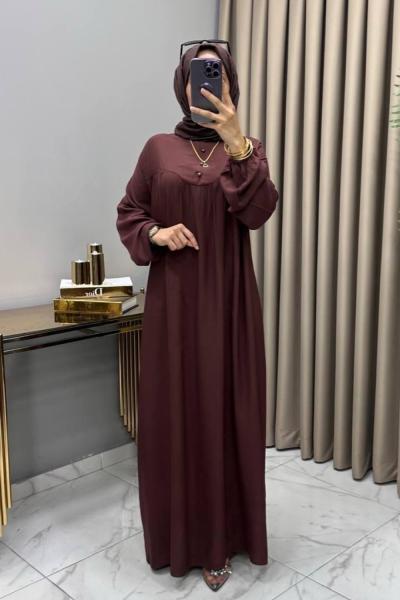 Robadan Elbise Kahve Kahverengi