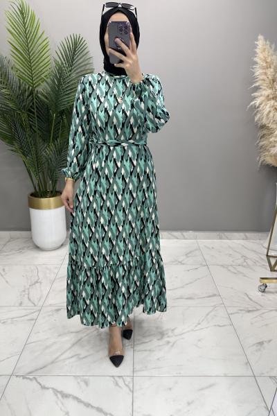 Şebnem Elbise Mint Mint Yeşili