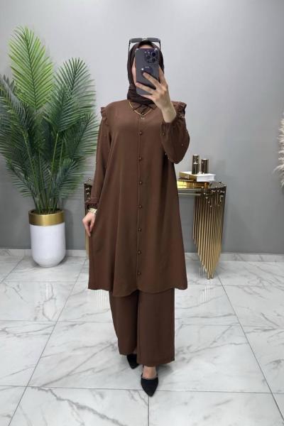 Seda Takım Kahve Kahverengi