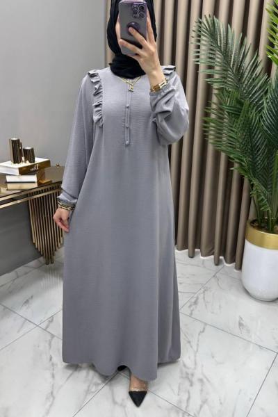 Sedef Elbise Gri Gri