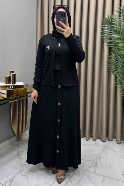 Selin Etekli Takım Siyah Siyah