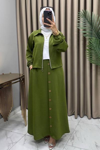 Sevim Takım Yeşil Yeşil