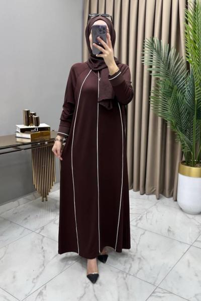 Şeyda Elbise Kahve Kahverengi