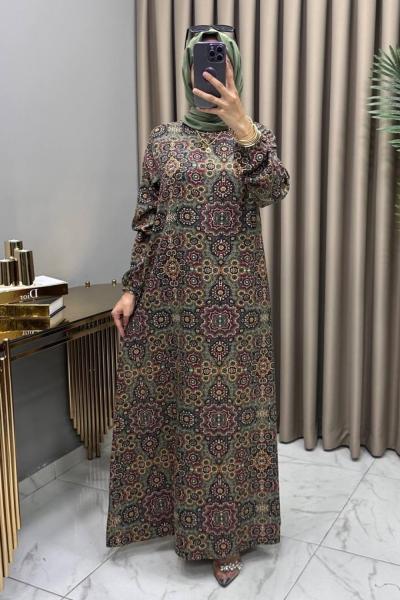 Sıla Elbise Yeşil Yeşil