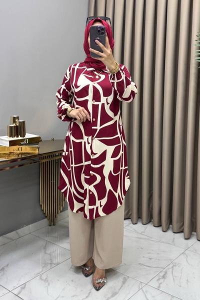 Suna Takım Bordo Bordo