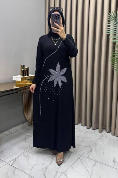 Tanem Abiye Elbise Siyah Siyah