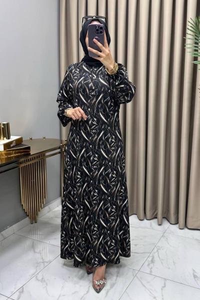 Ülkü Elbise Siyah Siyah