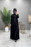 Zeyna Abiye Elbise Siyah Siyah