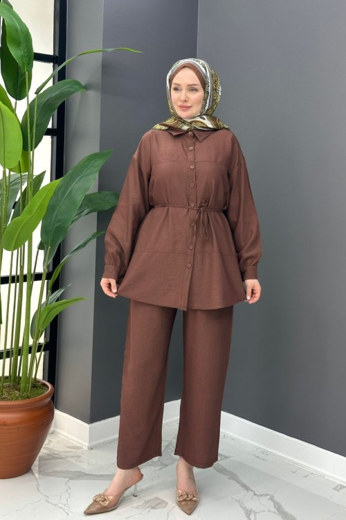 Alin Takım - Kahve Kahverengi