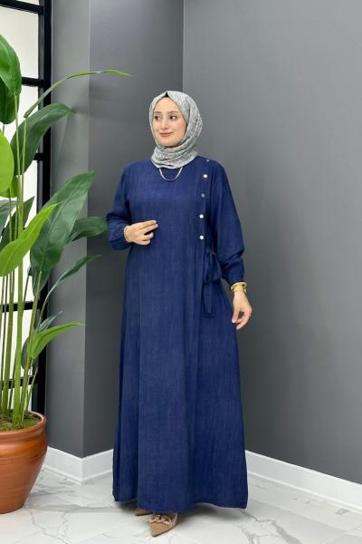Arşın Elbise - Lacivert Lacivert