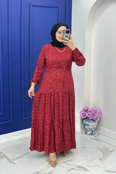 Aslıhan Elbise - Kırmızı Kırmızı