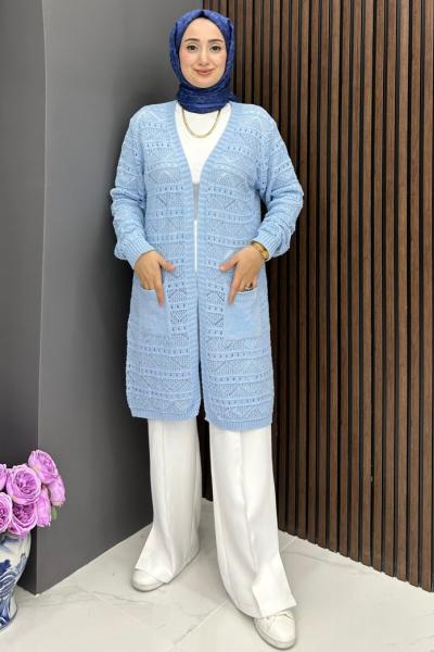 Atlas Hırka - Mavi Mavi