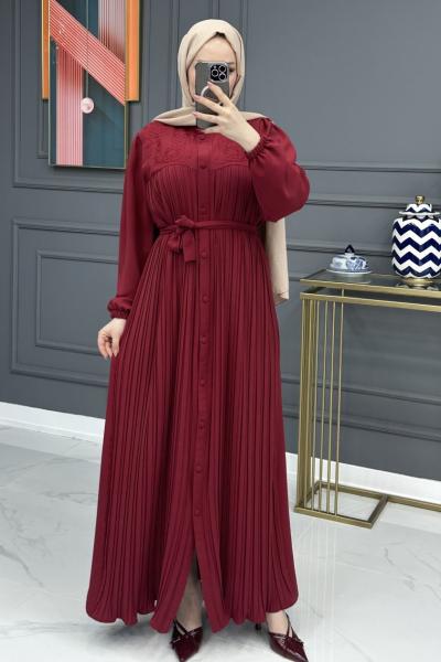 Aybeniz Elbise - Bordo Bordo