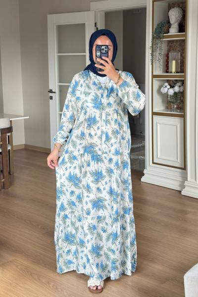 Aydilge Elbise - Mavi Mavi