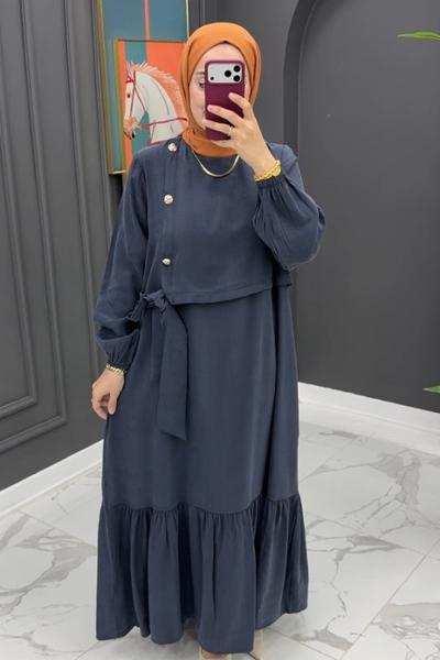 Azize Elbise - LACİVERT Lacivert