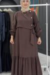 Azize Elbise - KAHVERENGİ Kahverengi