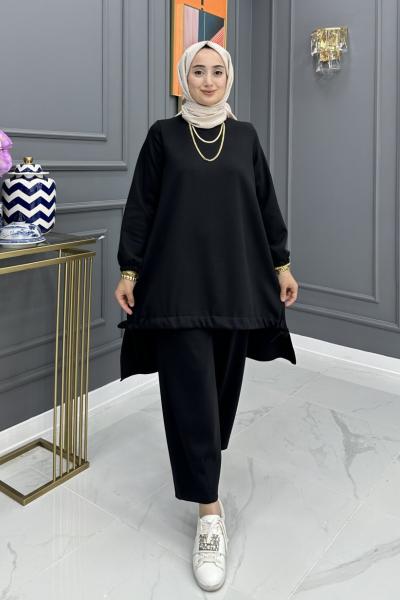 Badem Takım - Siyah Siyah