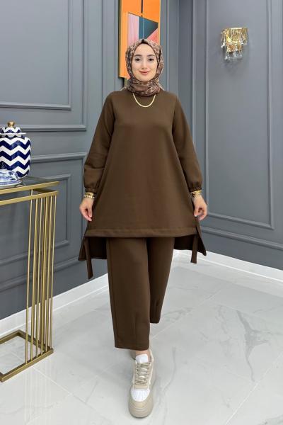 Badem Takım - Kahve Kahverengi