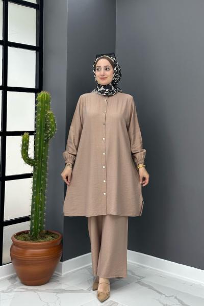 Bahar Düğmeli Takım - Camel Camel