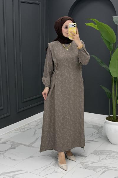 Belinay Elbise - vizon Vizon