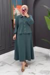 Bergüzar Etekli Takım - Yeşil  Yeşil