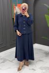 Bergüzar Etekli Takım - Lacivert Lacivert