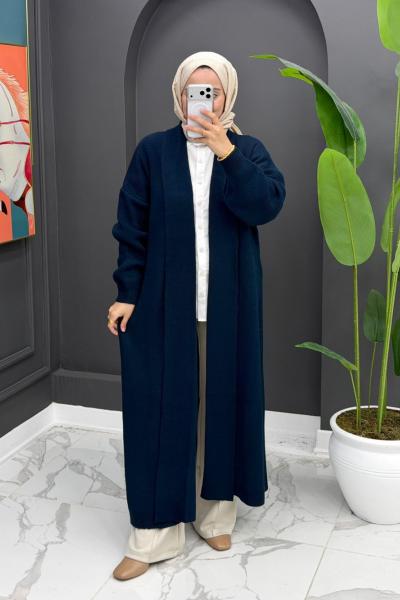 Beril Uzun Hırka - Lacivert Lacivert