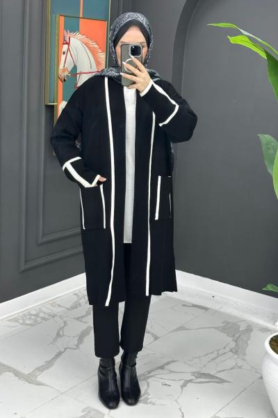 Best Triko Hırka - Siyah Siyah