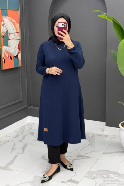 Billur Tunik - İndigo Mavi