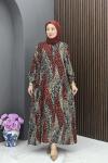 Birgül Elbise - Bordo  Bordo